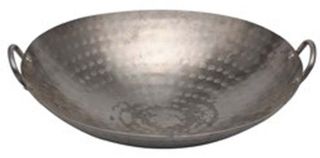Hand Hammered Asian Wok S/S 460mm