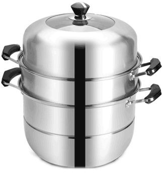 30cm Stainless Steel Steamer (2 layers)