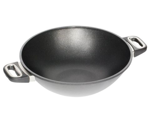 AMT Wok 32cm, H:11cm (Standard Side Handles)