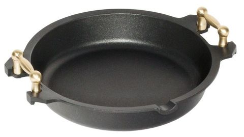 AMT Paella Pan 32cm, H:7cm (Brass Side Handles)