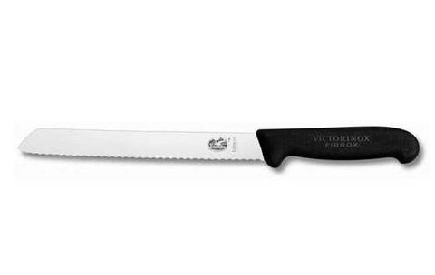 Victorinox Bread Knife with Serrated Blade 21cm - Black