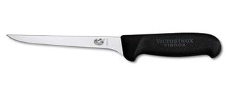 Victorinox Boning Knife with Curved Edge & Narrow Blade 15cm - Black