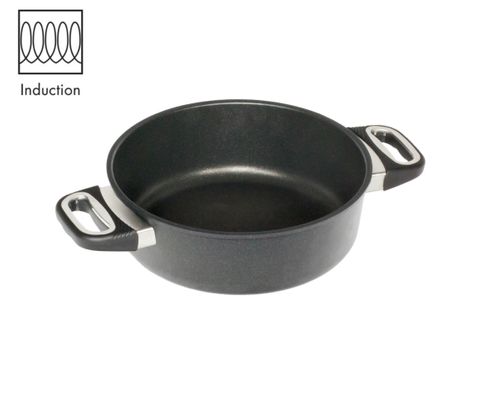 AMT Induction Braise Pot 24cm, H:8cm (Standard Side Handles)