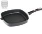 AMT Induction Square Pan 28x28cm with Grill Surface, H:5cm (Detachable Handle)