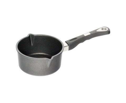 AMT Milk and Sauce Pot 16cm, H:8cm (Two Spouts and Detachable Handle)