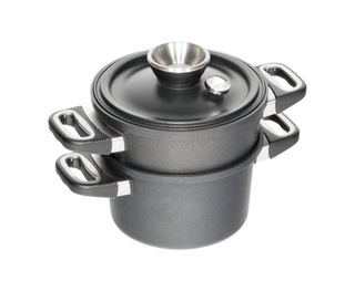 AMT Waterless Cooking Set - Pot 24cm, H:14 + Lid + Steamer