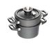 AMT Waterless Cooking Set - Pot 24cm, H:14 + Lid + Steamer