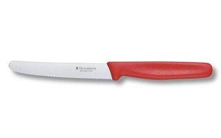 Victorinox Tomato  & Sausage Knife with Serrated blade 11cm - Red