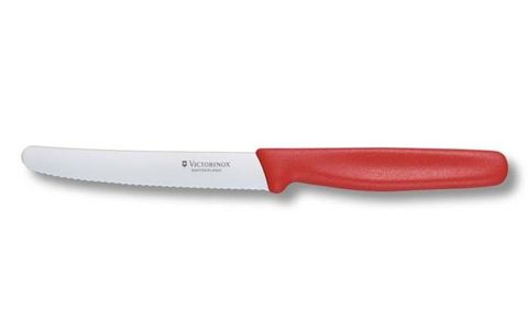 Victorinox Tomato  & Sausage Knife with Serrated blade 11cm - Red