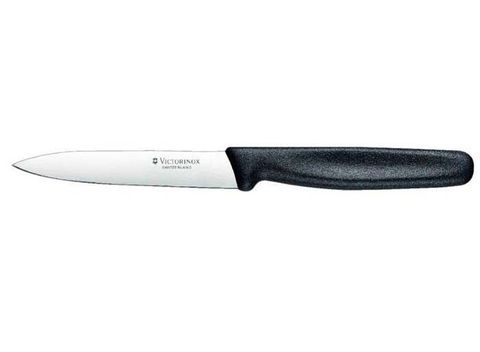 Victorinox Paring Knife with Pointed Blade 10cm -  Black