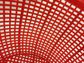 Plastic Colander Round (Coarse Mesh) 333x134 Red