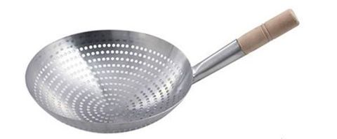 Soup Drainer with Wood Handle S/S F300mm