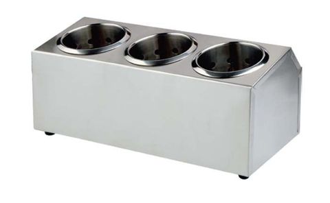 Cutlery Holder S/S 385x150x180mm (3 in a row)