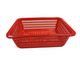 Plastic Colander Rectangular 415x320x130mm Red