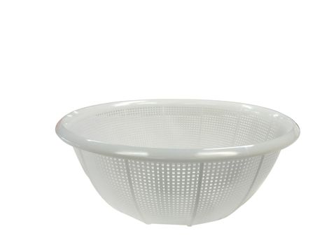 Plastic Colander Round (Fine Mesh) 350x133 White