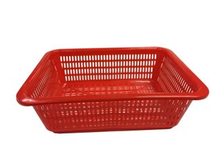Plastic Colander Rectangular 360x270x100mm Red