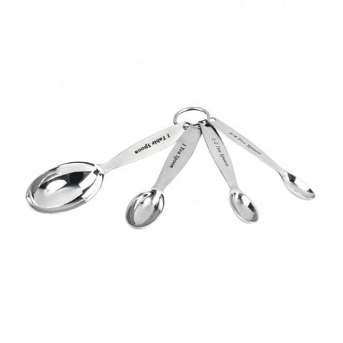 Measurement Spoon Set S/S Oval 4pc. HEAVY DUTY