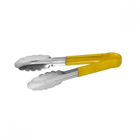 Colour Coded Tong - One Piece 300mm Yellow