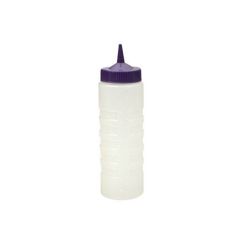 Sauce Bottle 750ml Purple Top/Clear Body - CATER-RAX