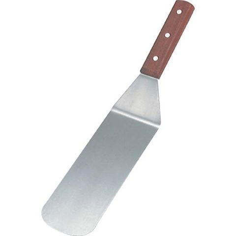 Flexible Turner with Wood Handle 76x200mm S/S
