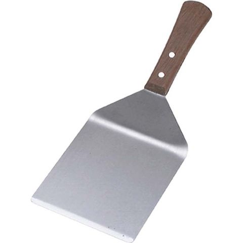 Burger Turner with Wood Handle S/S