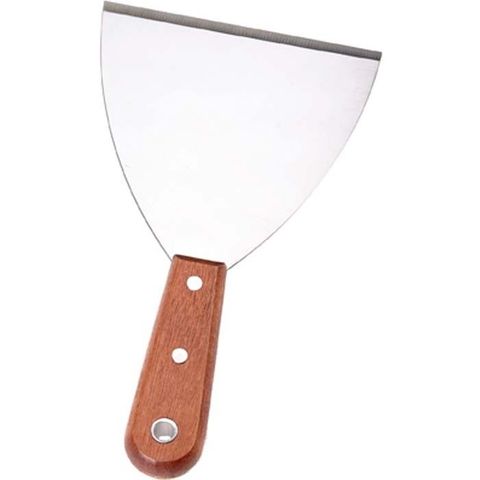 Grill Scraper with Wood Handle - 100mm