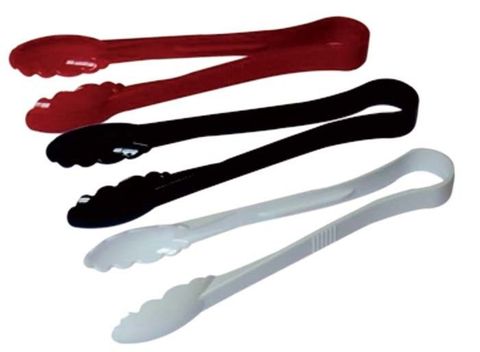 6'' Food Tongs - Black 150mm