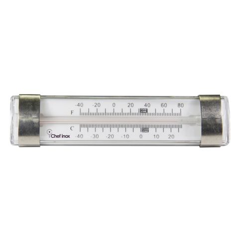 Thermometer Fridge/Freezer Glass Tube 130x35mm