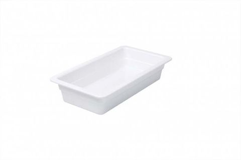 Melamine Food Pan 1/3 Size 65mm RYNER White