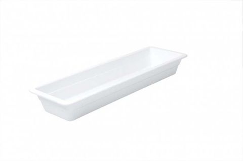 Melamine Food Pan 2/4 Size 65mm RYNER White