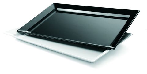 Platter Rectangle Large 530x350mm Black