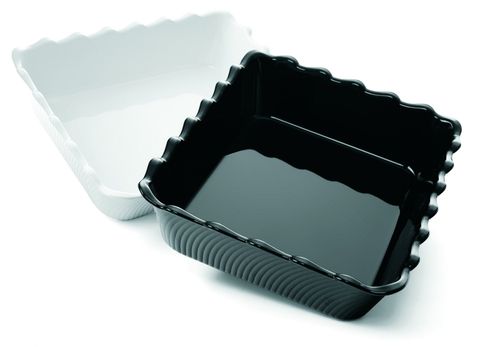 Scallop Tray 310x253x75mm Black