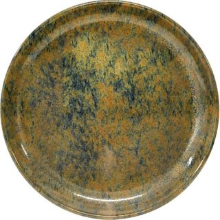 ARTISTICA Round Plate 190mm Rolled Edge Reactive Brown