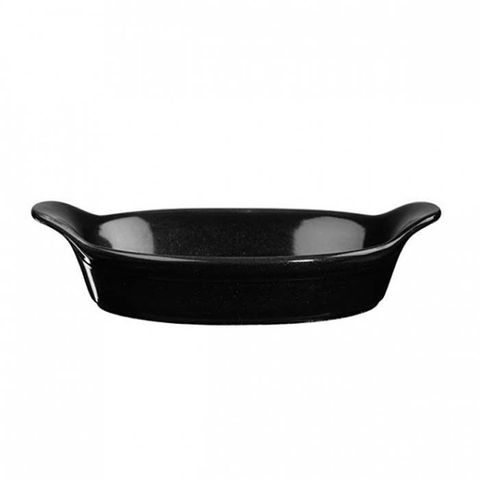 Oval Gratin 232x125mm CHURCHILL "Cookware" Black