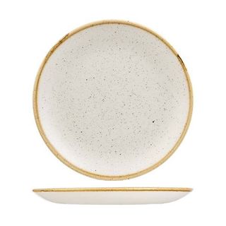 Round Coupe Plate 260mm CHURCHILL "Stonecast" Barley White