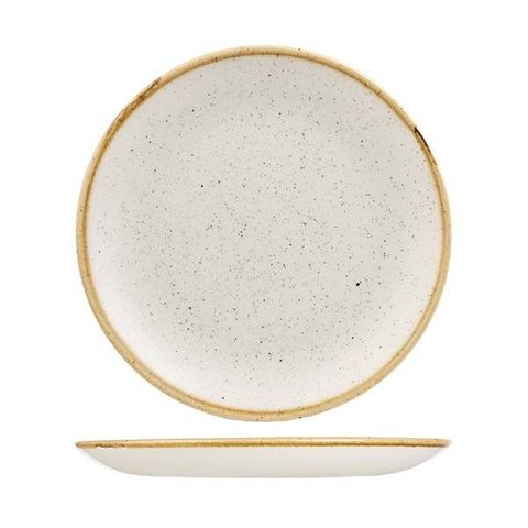 Round Coupe Plate 260mm CHURCHILL "Stonecast" Barley White