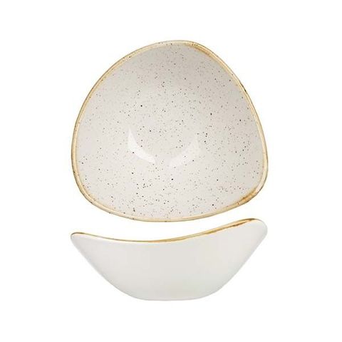 Triangular Bowl 153x153mm/260ml CHURCHILL "Stonecast" Barley White