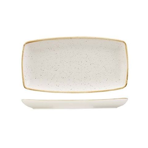 Oblong Plate 290x150mm CHURCHILL "Stonecast" Barley White