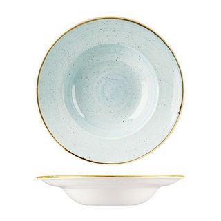 Round Wide Rim Bowl 280mm CHURCHILL "Stonecast" Duck Egg