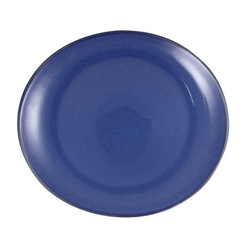 ARTISTICA Oval Plate 210x190mm Reactive Blue