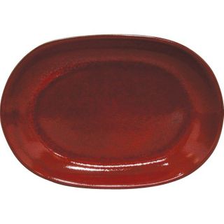 ARTISTICA Oval Serving Platter 305x210mm Reactive Red