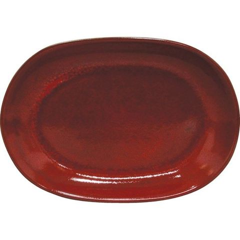 ARTISTICA Oval Serving Platter 305x210mm Reactive Red