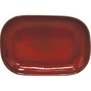 ARTISTICA Rectangular Plate Coupe 240x160x25mm Reactive Red
