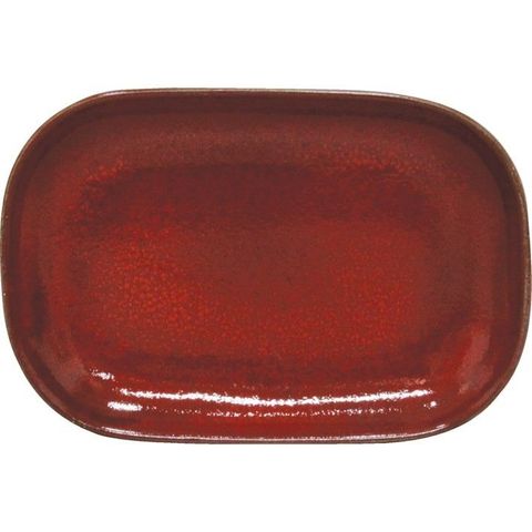 ARTISTICA Rectangular Plate Coupe 240x160x25mm Reactive Red