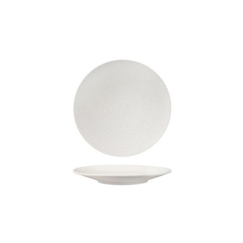 Round Coupe Plate 155mm LUZERNE ZEN White Swirl