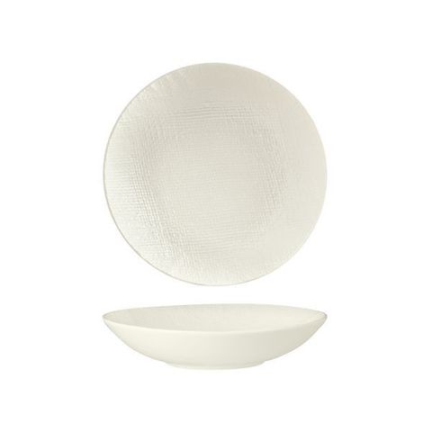 Round Share Bowl 200mm/700ml LUZERNE LINEN White