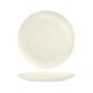 Round Flat Coupe Plate 285mm LUZERNE LINEN White