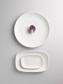 Oblong Plate 215x135mm LUZERNE LINEN White