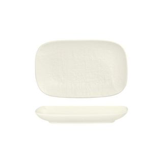 Oblong Plate 265x165mm LUZERNE LINEN White