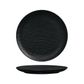 Round Flat Coupe Plate 285mm LUZERNE LINEN Black